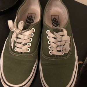 Green vans authentic